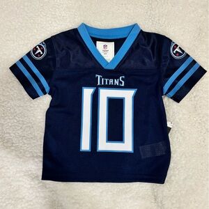 Tiny Titan 🏈 Tennessee Titans Navy Blue Kids Jersey #10 Hopkins